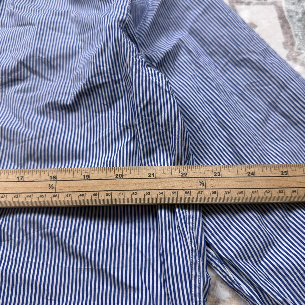 Tommy Hilfiger Blue Striped Long-sleeved Button-up Shirt Size XL