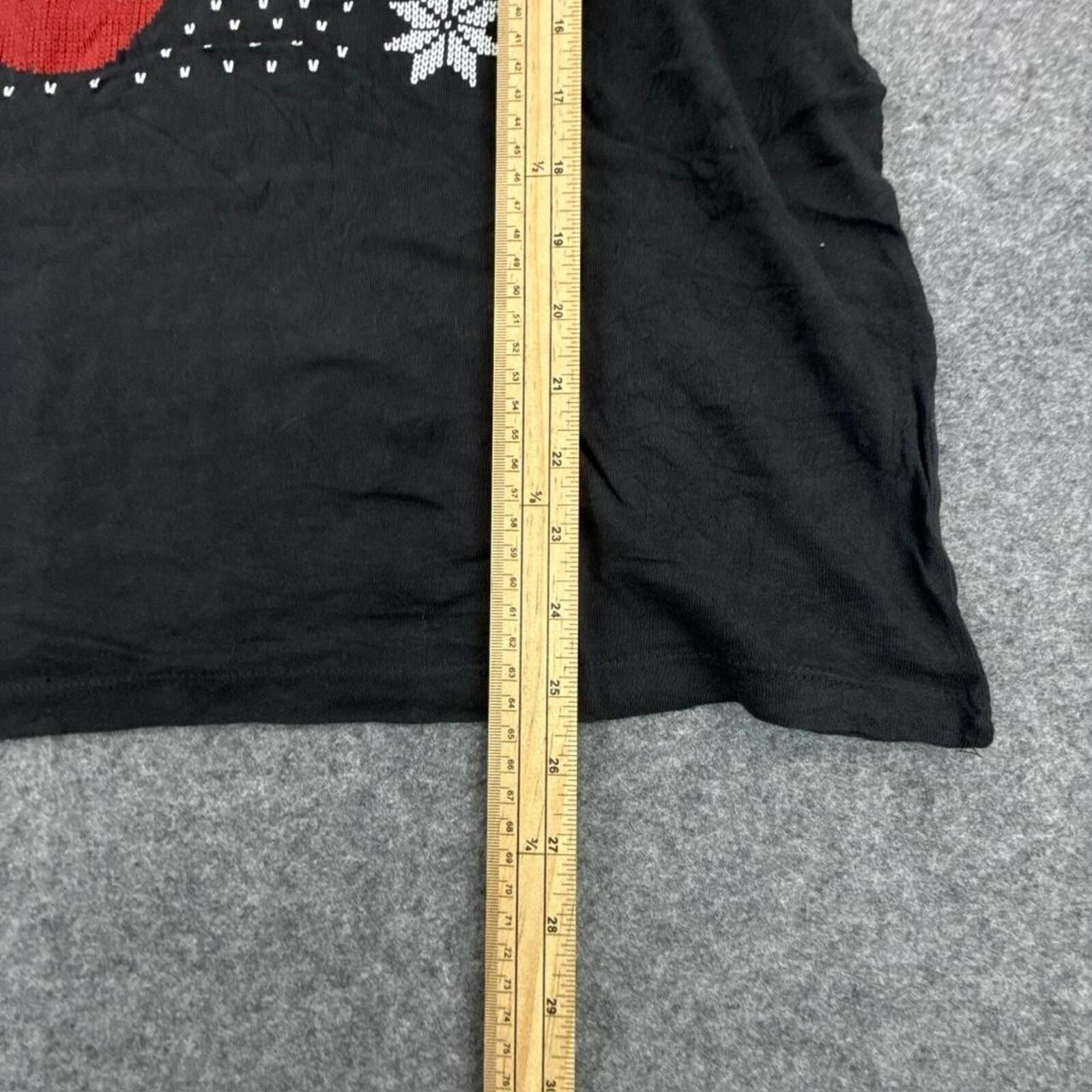 Black and red Rolling Stones Christmas T-shirt