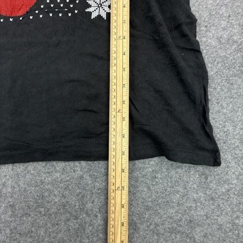 Black and red Rolling Stones Christmas T-shirt