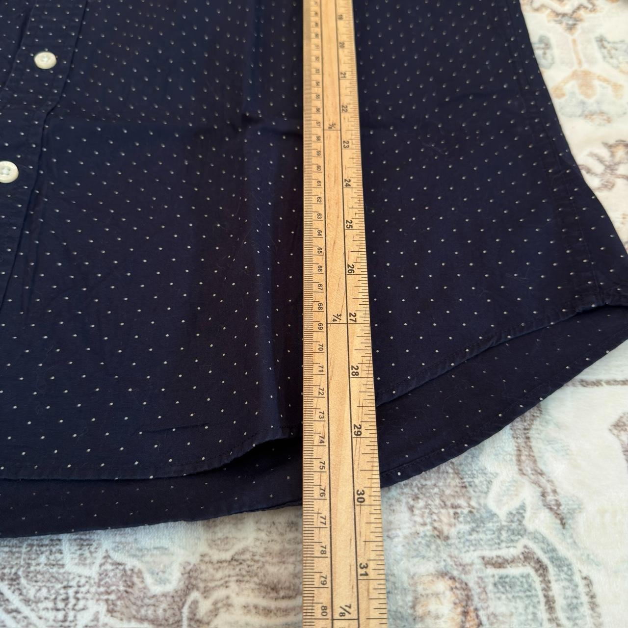 Levi's Polka Dot Button-up Long-sleeves Shirt in Navy Blue Size XL