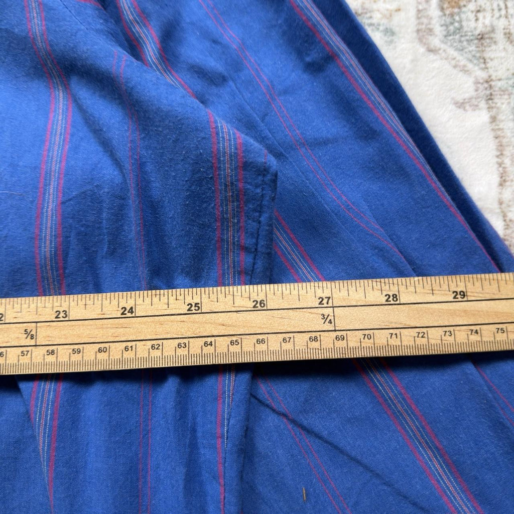 Wrangler Blue Striped Button-up Long-sleeved Shirt Size 2XL