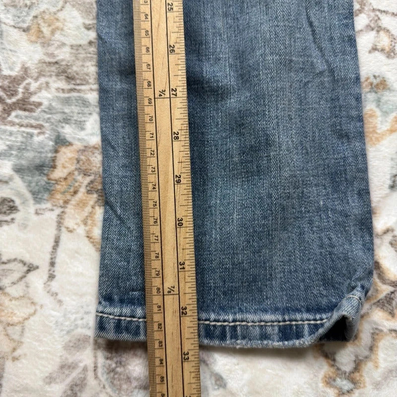Be Rock Y2K Light Wash Skinny Jeans with Embroidered Pockets
