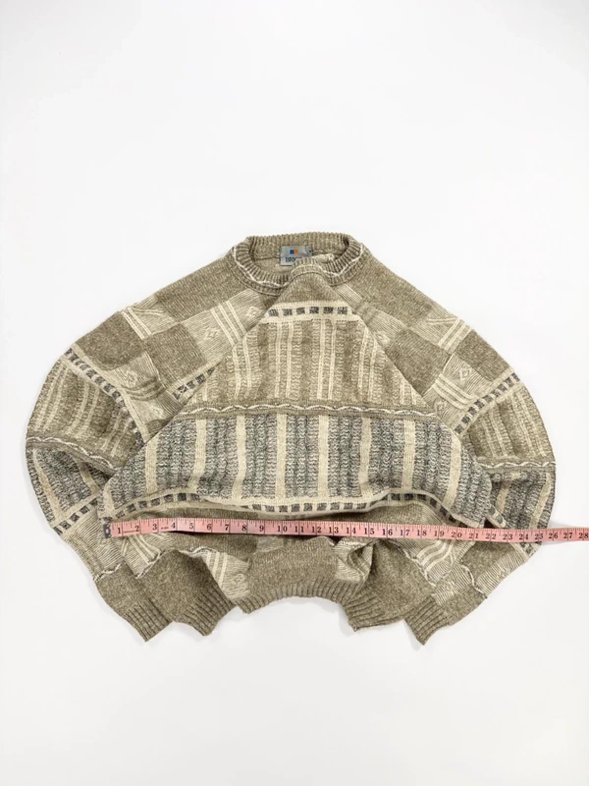 Brice Vintage Knit Jumper Beige Pattern