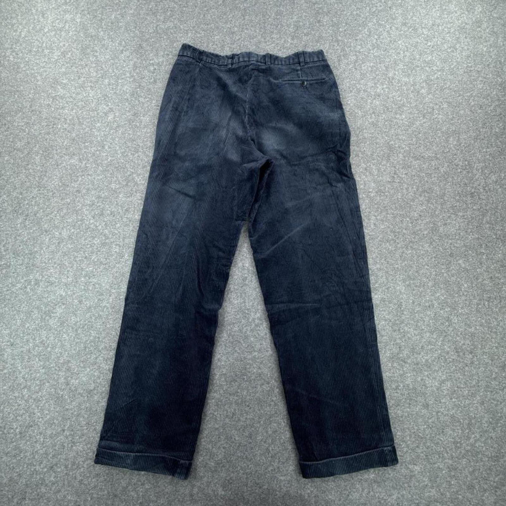 Denim blue corduroy trousers #corduroytrousers