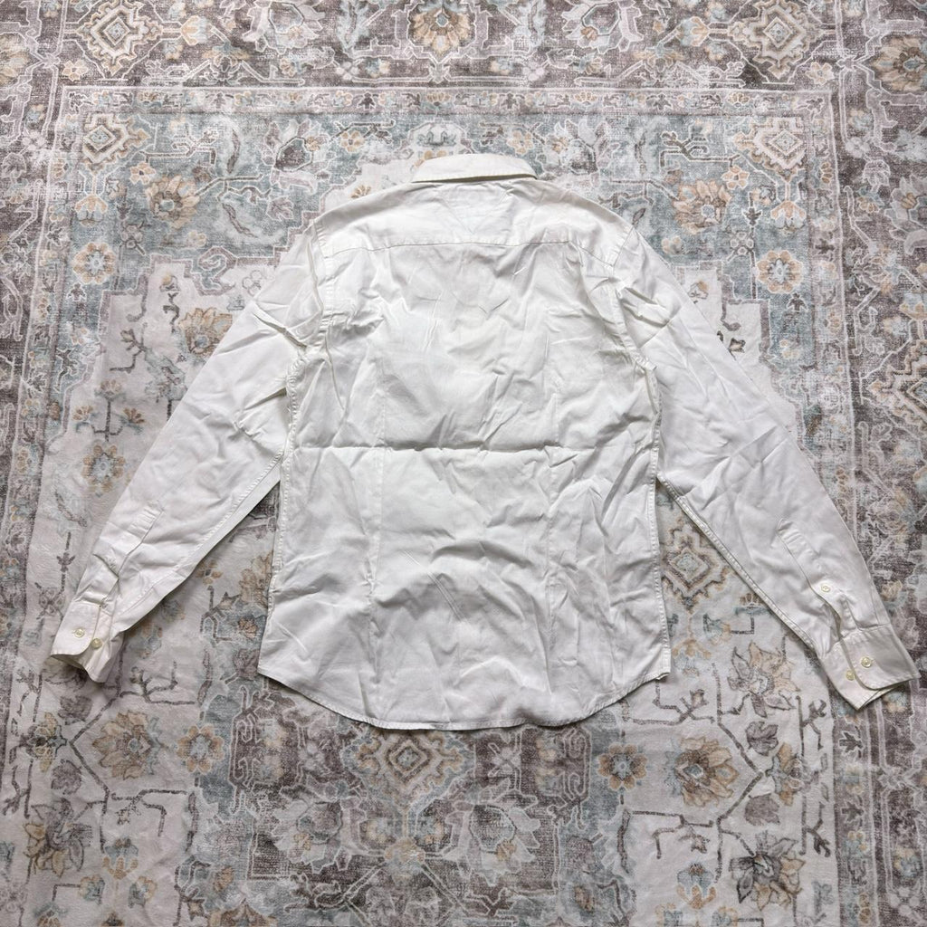 Tommy Hilfiger Long-sleeved Button-up Shirt in White Size M