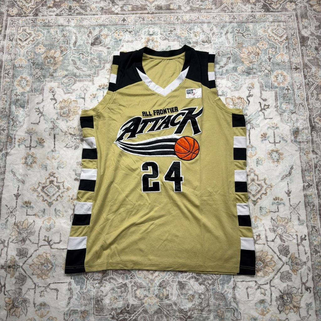 All Frontier Attack 24 Basketball Jersey in Gold