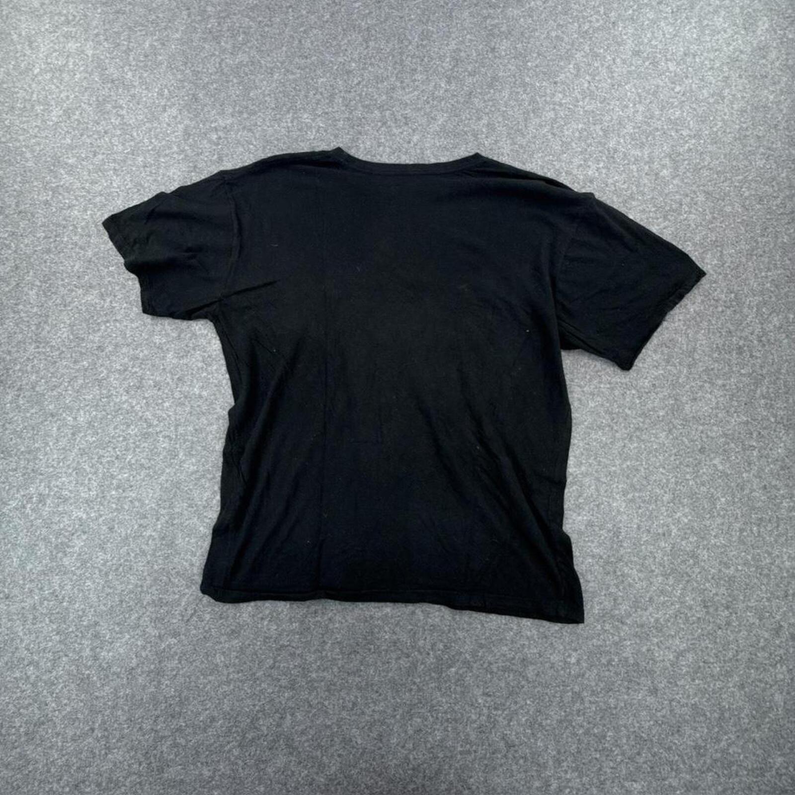 Black Rolling Stones T-shirt with multi-coloured design