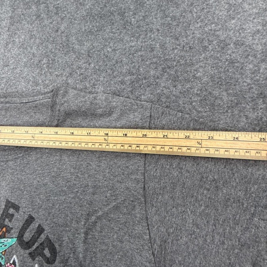 Grey cotton "Buckle Up Buttercup" graphic tee