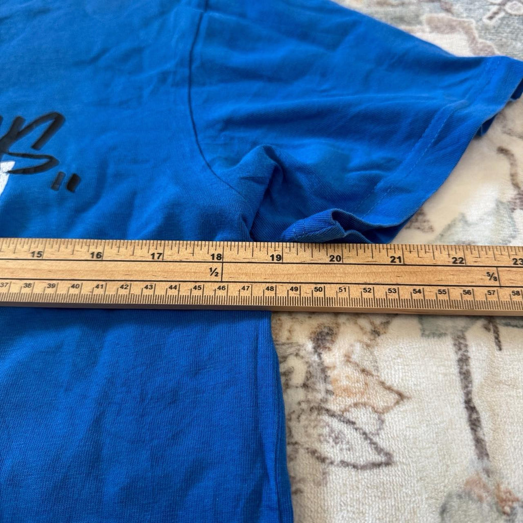 Adidas Logo T-Shirt in Blue Size M