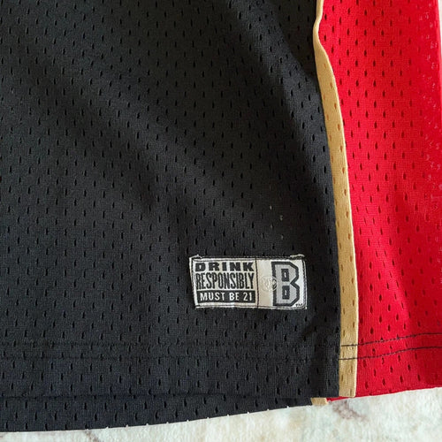Bacardi Basketball Jersey in Black and Red Size L 1724)