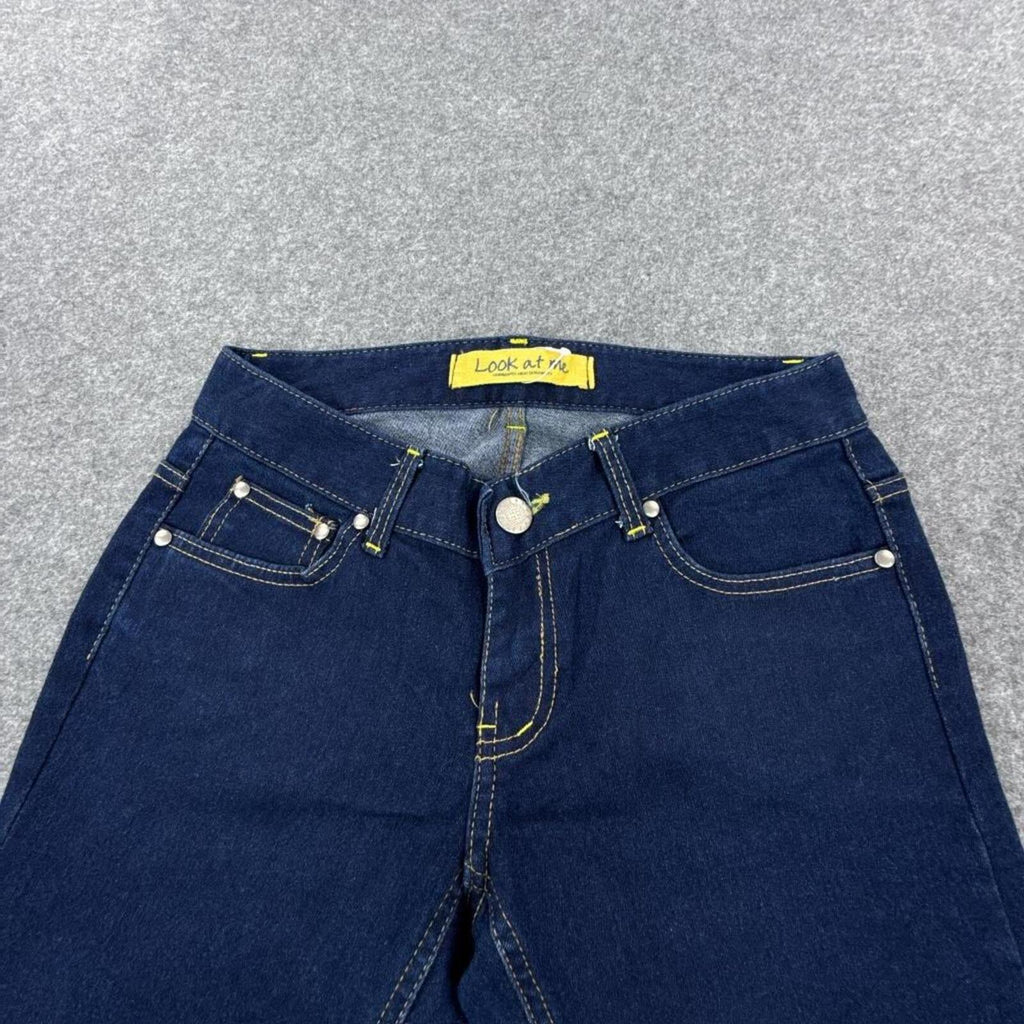 Look at me women's Y2K dark blue flared jeans #flares