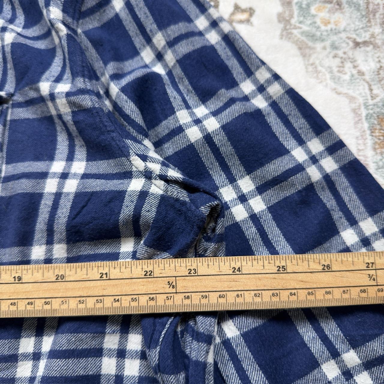 Levi’s Blue and White Checkered Button-up Long-sleeved Shirt Size XXL