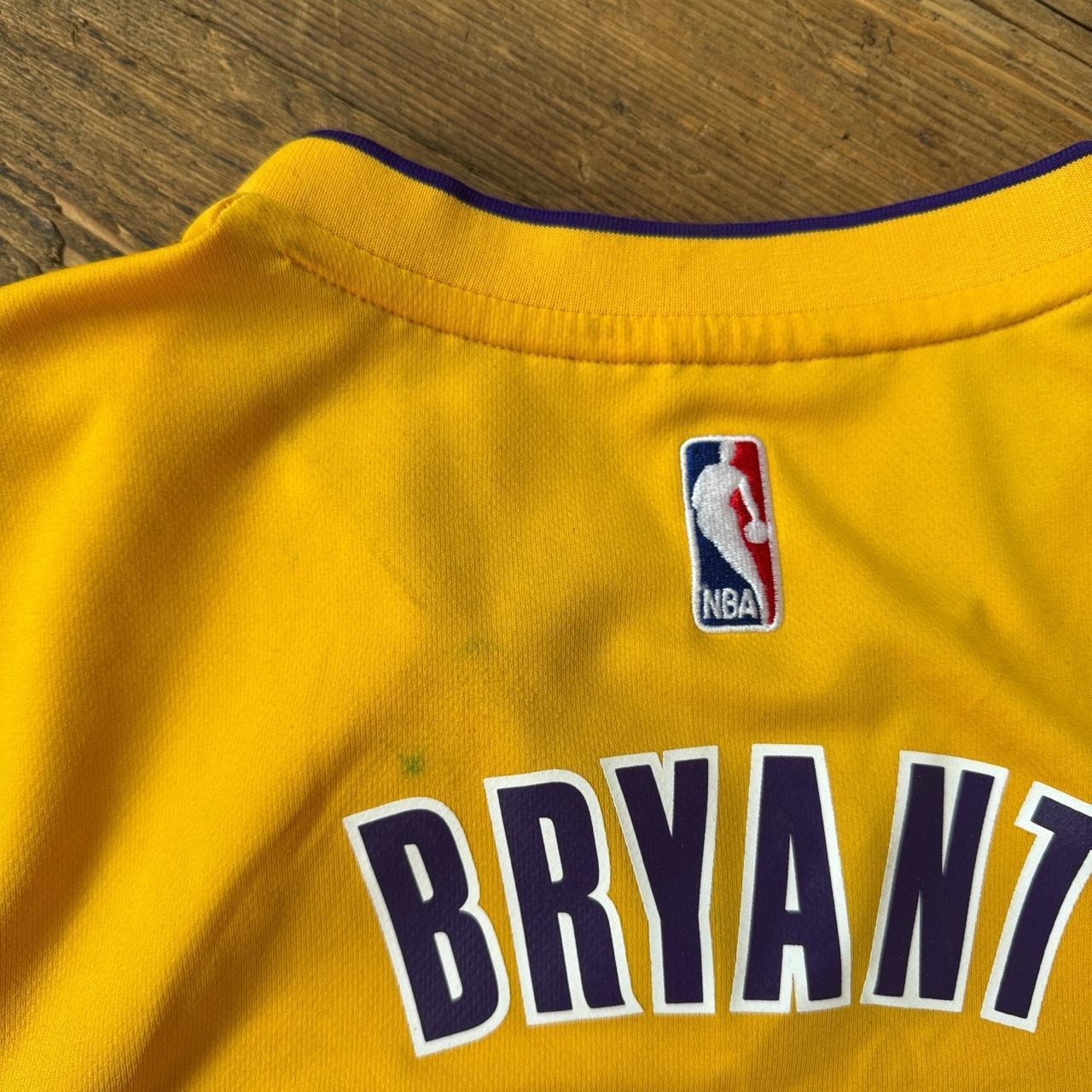 Adidas NBA Kobe Bryant Lakers Jersey in Yellow Size M