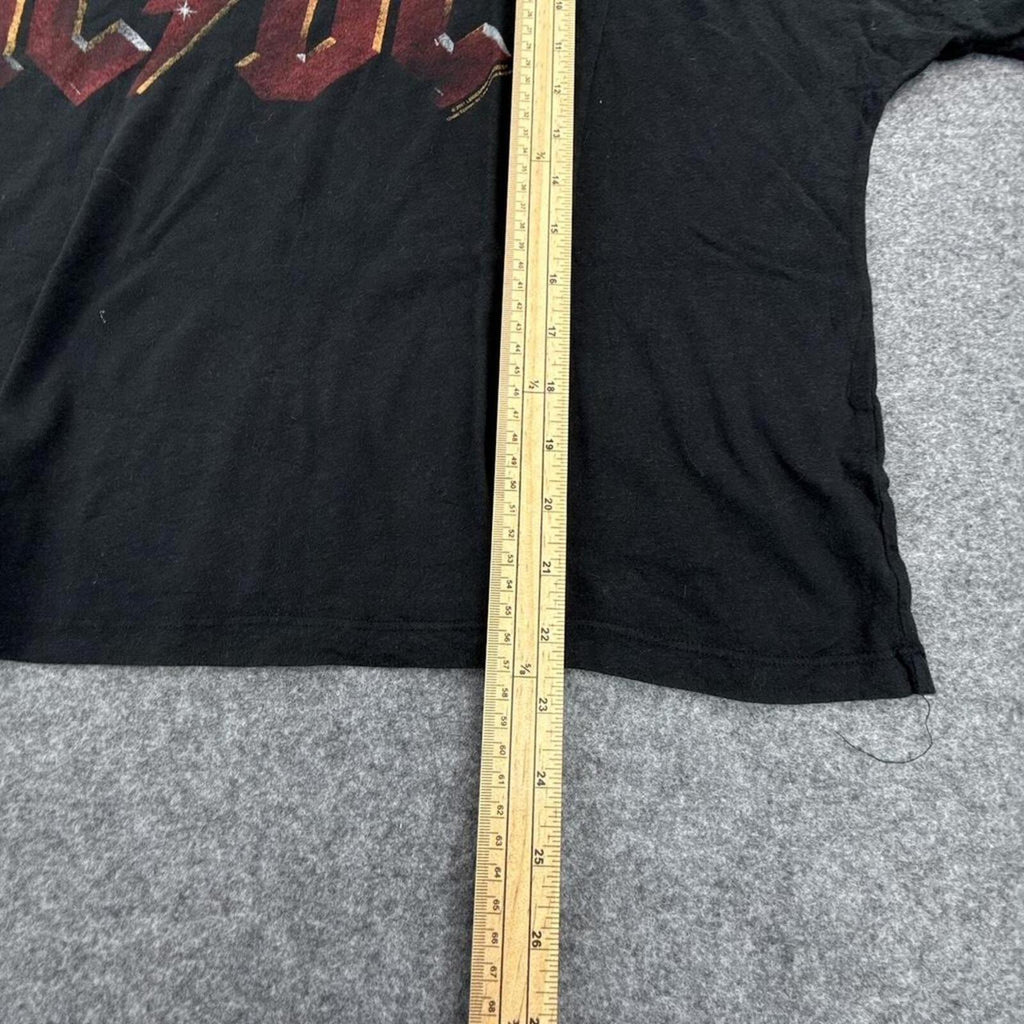 AC/DC cropped black t-shirt