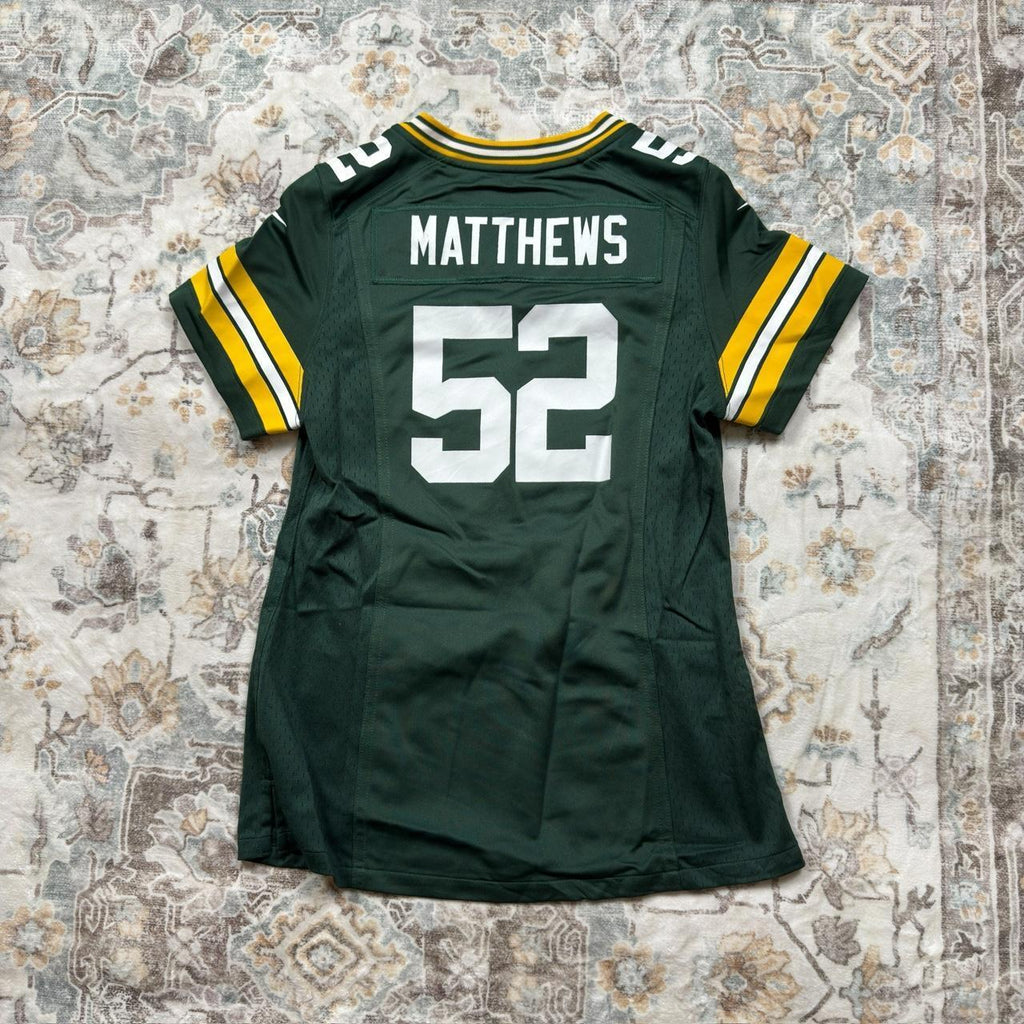 Nike NFL Packers Matthews Jersey in Green Women’s Size S