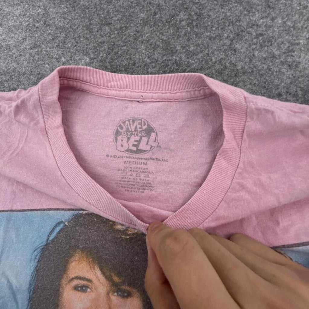 Pink Saved by the Bell graphic tee