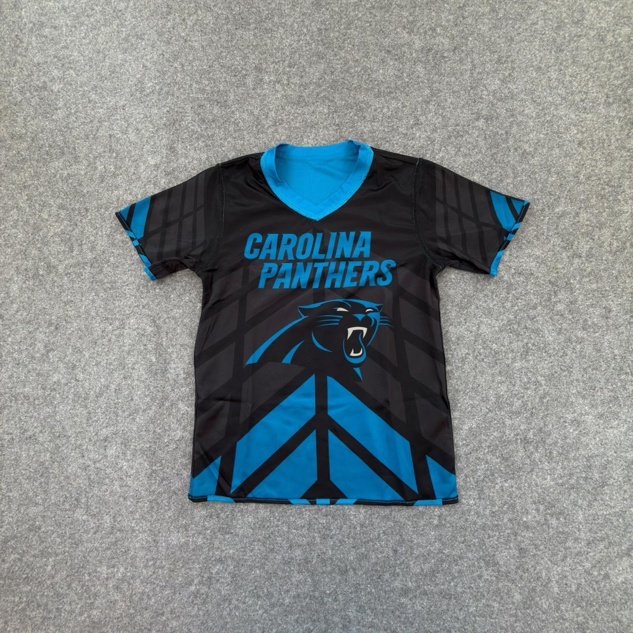 NFL Carolina Panthers Lightweight Jersey in Black and Blue