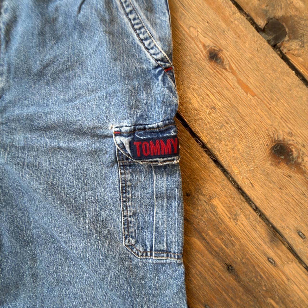 Tommy Hilfiger Blue Denim Cargo Shorts W40
