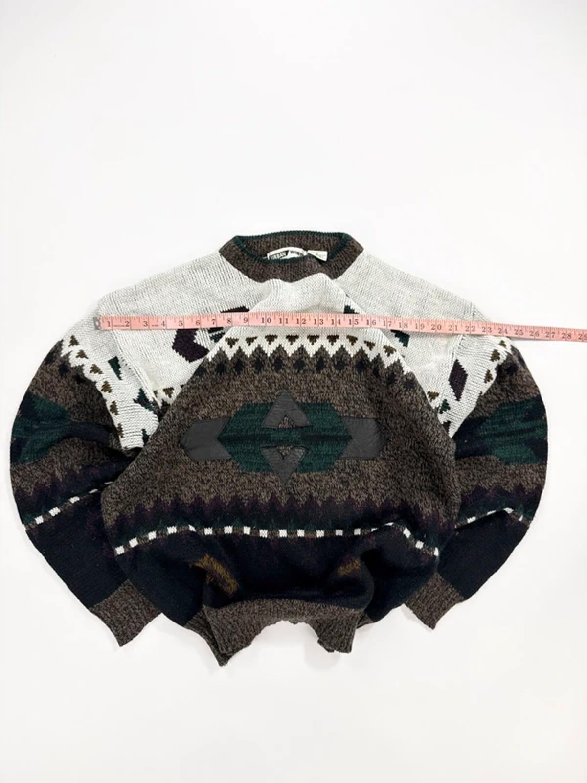 Urban Works Vintage Knit Jumper Brown Pattern