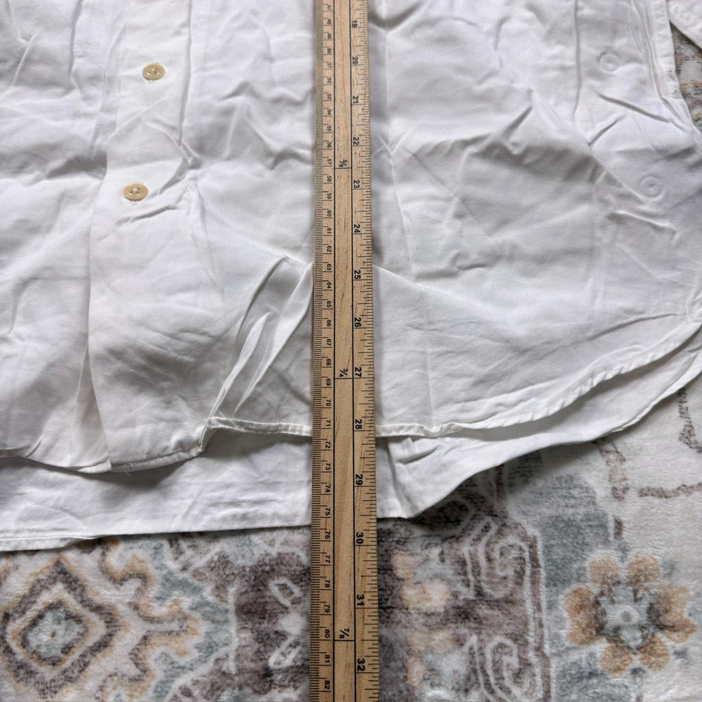 Polo Ralph Lauren Custom Fit Button-up Long-sleeved Shirt in White Size XL