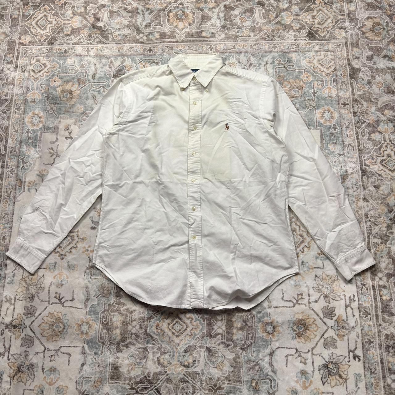 Ralph Lauren Classic Fit Long-sleeved Button-up Shirt in White