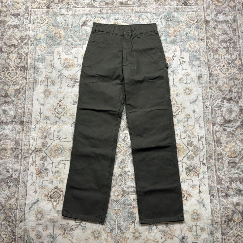 Carhartt Carpenter Trousers in Dark Green W30 L34