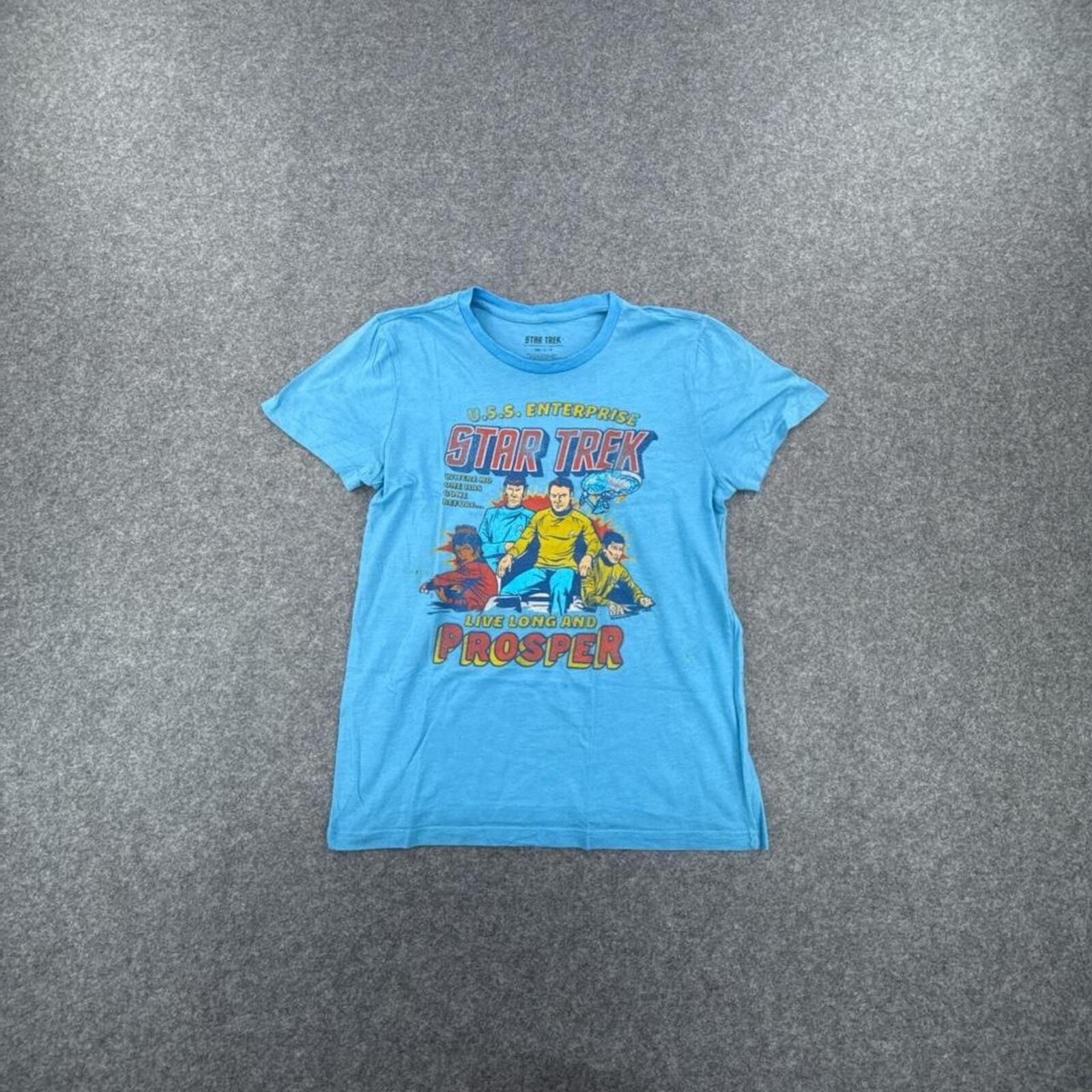 Blue Star Trek graphic t-shirt trek