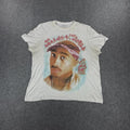 White and red Tupac Against The World tee #90s