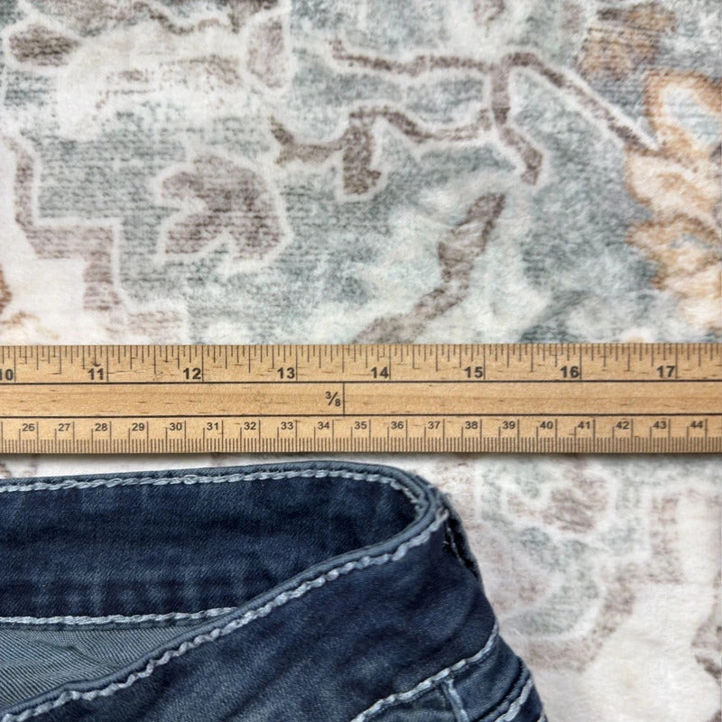 Boutique Bootcut Plus Y2K Jeans with Embroidery Pockets