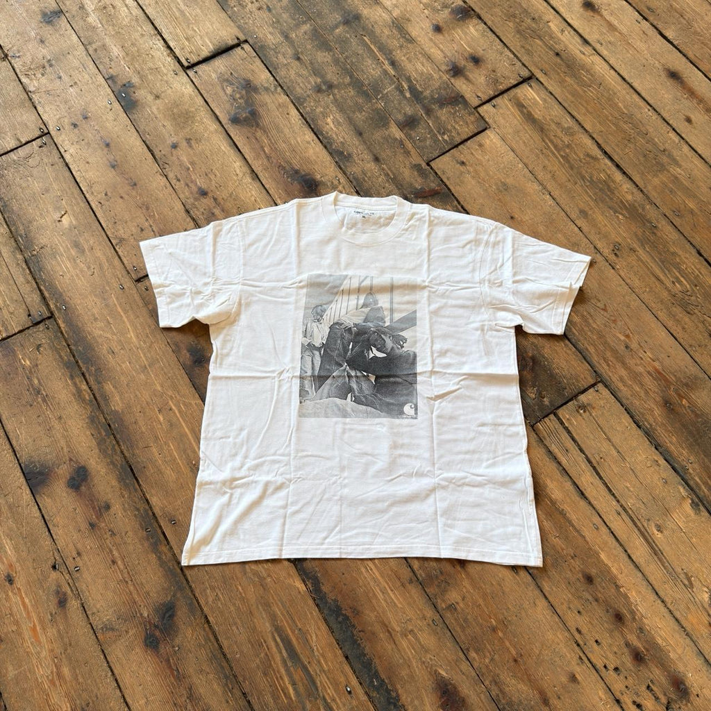 Carhartt WIP White Graphic T-Shirt Size XL