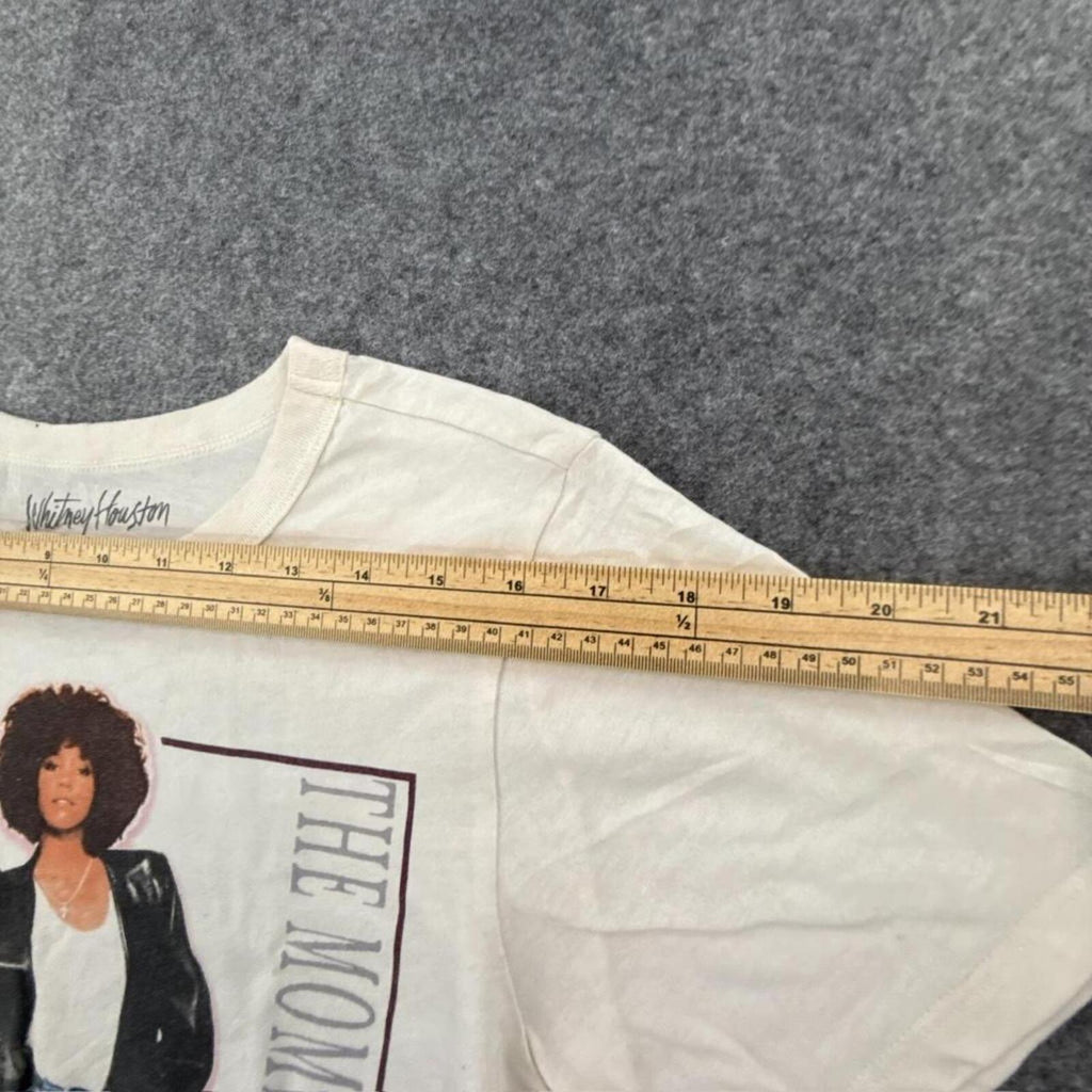 Whitney Houston World Tour 87 white cotton t-shirt
