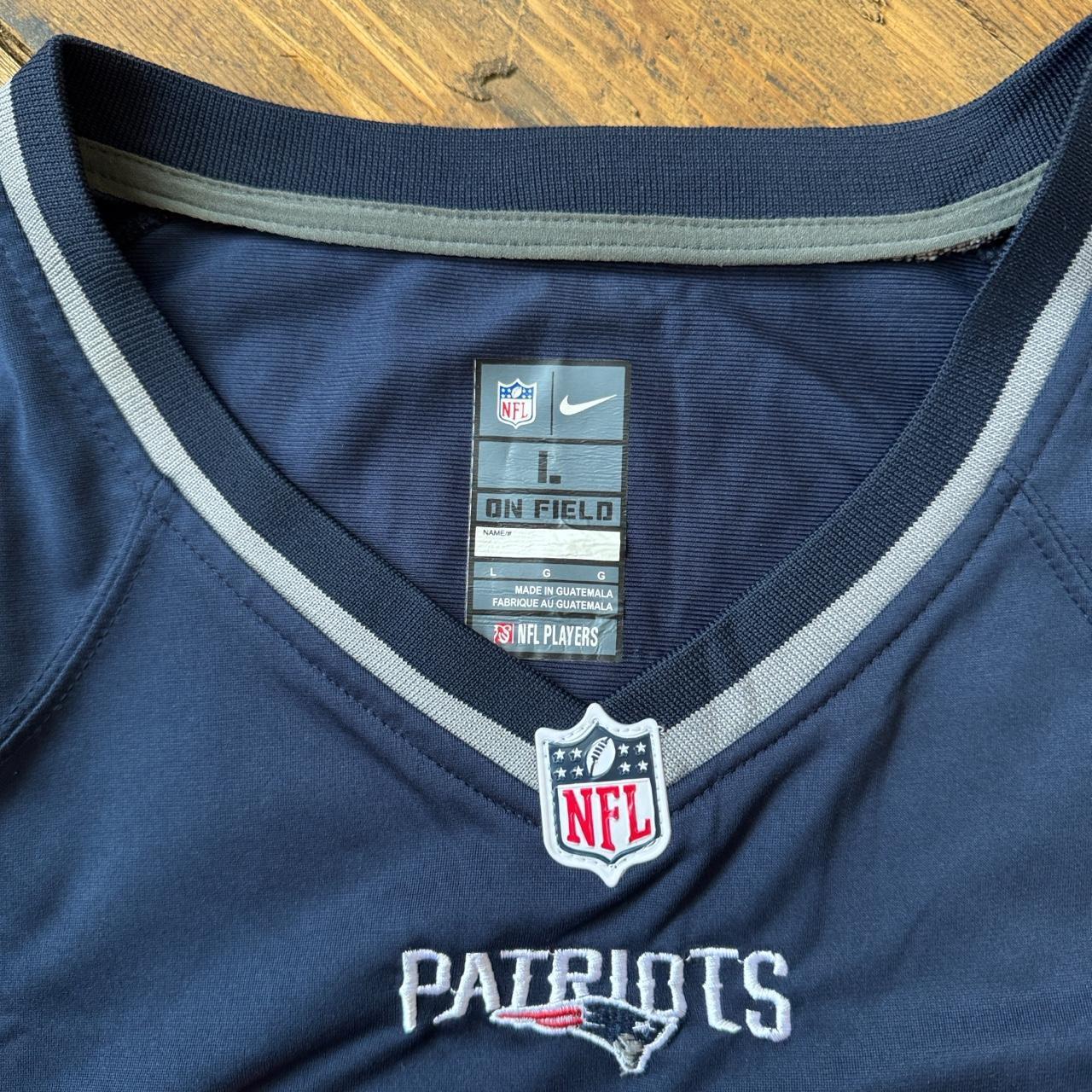 Nike NFL Tom Brady New England Patriots Navy Blue Jersey Size L