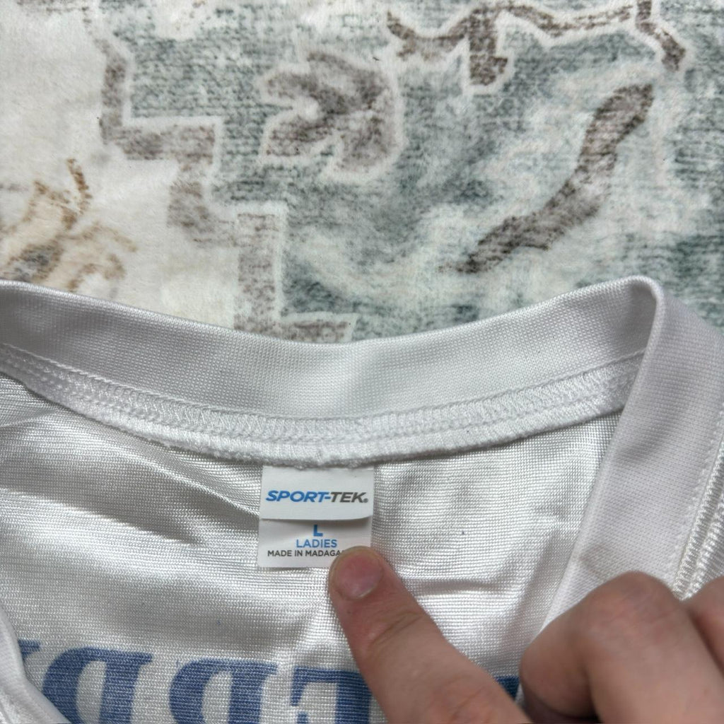 Sport-Tek NFL Women’s Powderpuff Jersey in White Size L