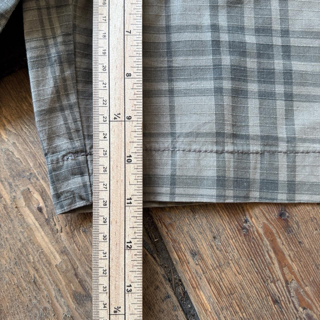 Redhead Khaki and Green Plaid Cargo Shorts W38