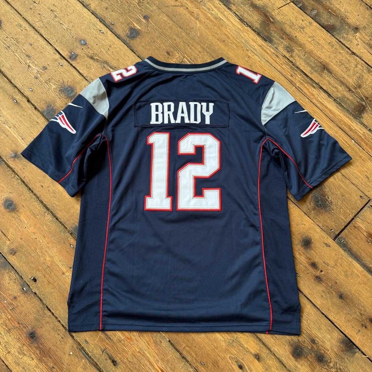 Nike NFL Tom Brady New England Patriots Navy Blue Jersey Size L
