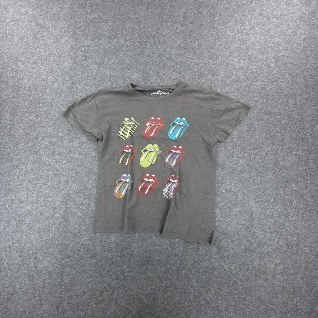 Grey Rolling Stones cotton t-shirt