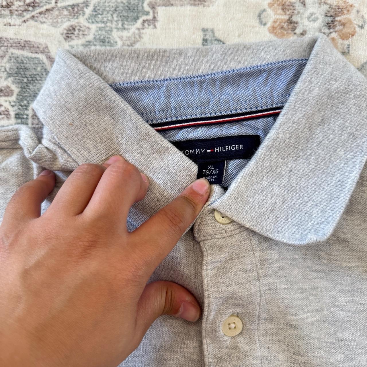 Tommy Hilfiger Polo Shirt in Light Gray Size XL