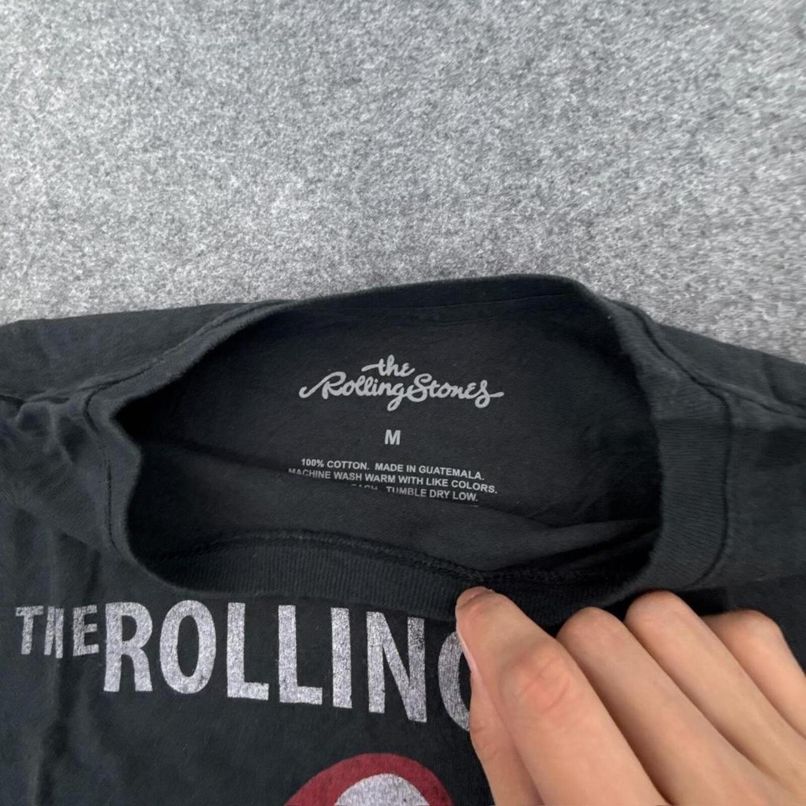 Black Rolling Stones 1975 US Tour T-shirt