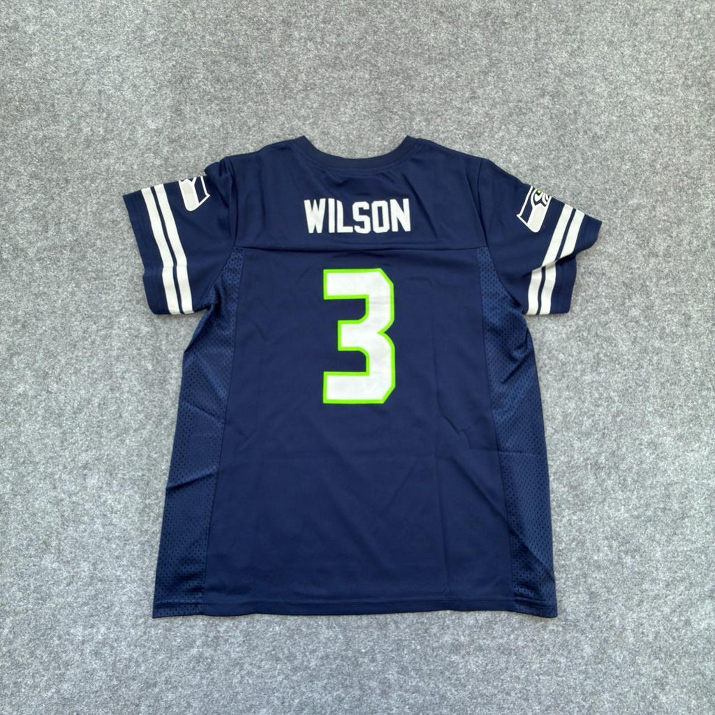 Women’s NFL Russell Wilson Seattle Seahawks Jersey in Navy Blue