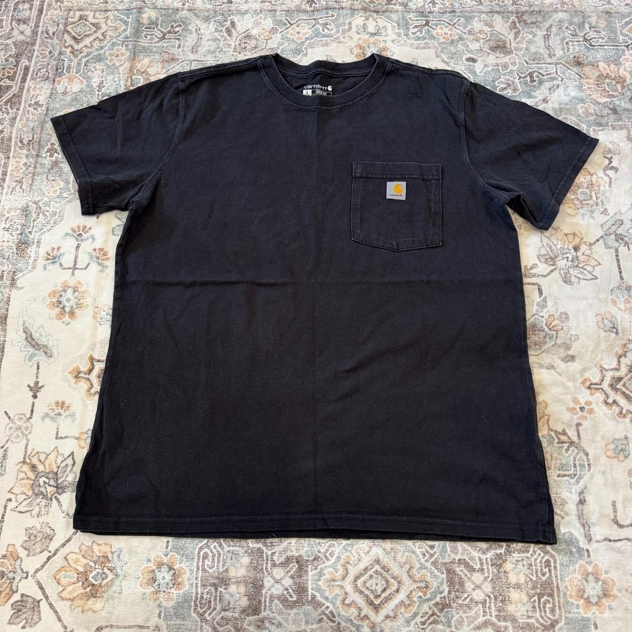 Carhartt Loose Fit Black Pocket T-Shirt Size L