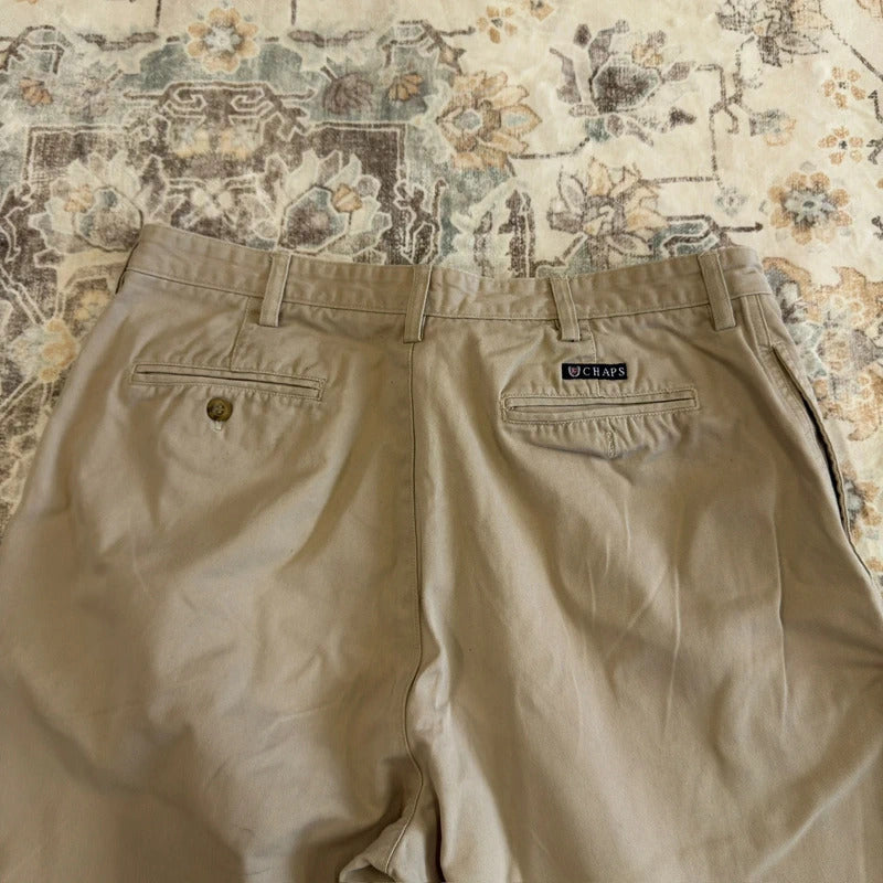 Chaps Khaki Chino Trousers W38 L30 (1464)