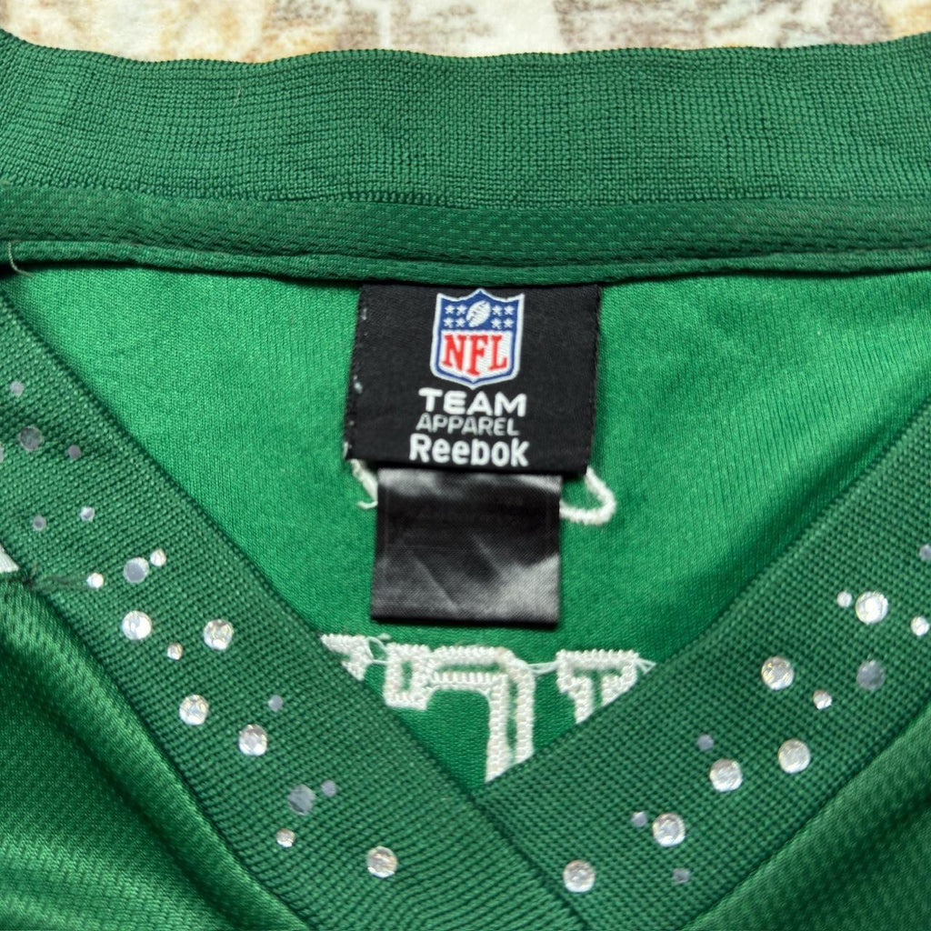 Reebok NFL Sanchez Jersey in Green with Gem Details Women’s Size XL