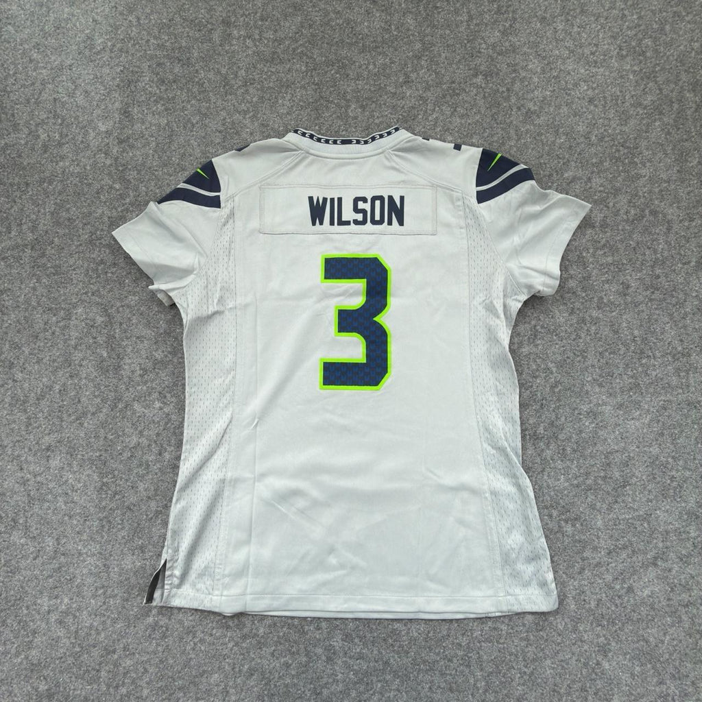 Nike Women’s NFL Seattle Seahawks Russell Wilson Jersey in Grey