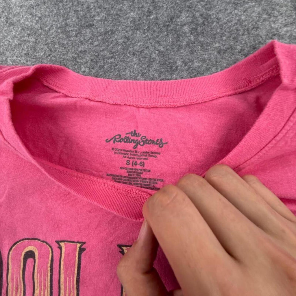 Rolling Stones pink cotton t-shirt