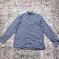 Tommy Hilfiger Blue Striped Long-sleeved Button-up Shirt Size XL