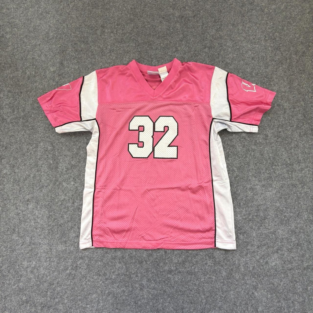 Pink and White Vintage 90s ‘Wisconsin’ NFL Jersey