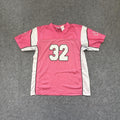 Pink and White Vintage 90s ‘Wisconsin’ NFL Jersey