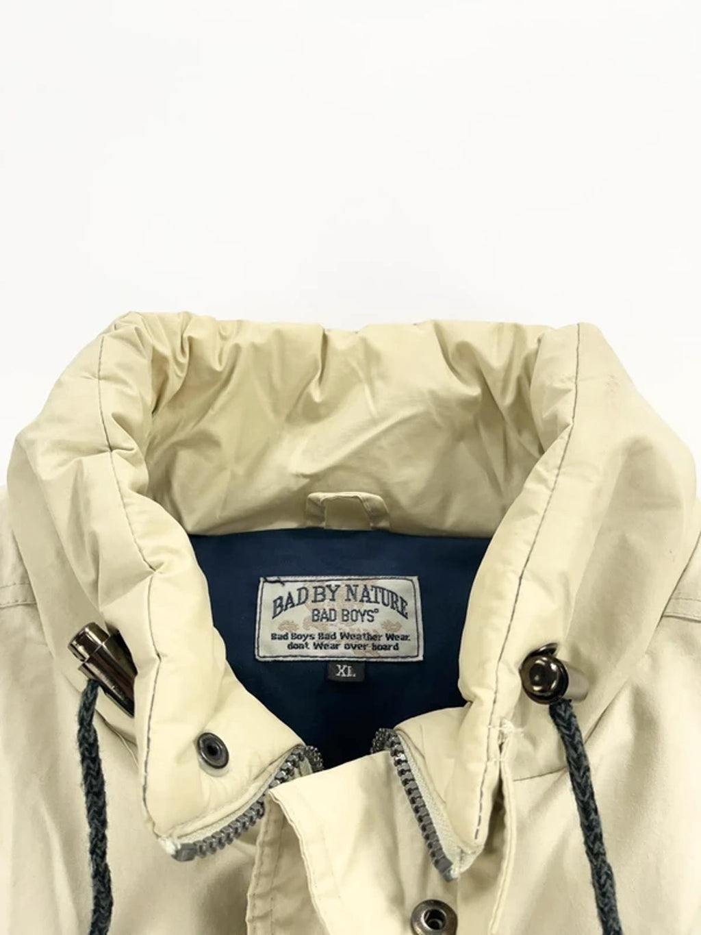 Bad Boys Vintage Puffer Jacket Cream