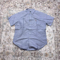 Ralph Lauren Classic Fit Short-sleeved Button-up Shirt in Light Blue Size L