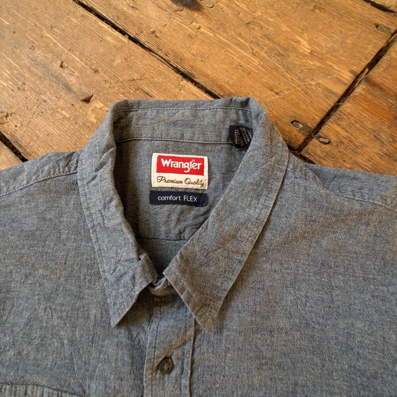 Wrangler Comfort Flex Button up Shirt in Grey Size 2XL